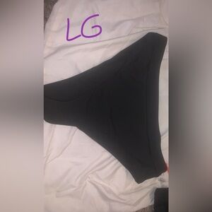 black bathing suit bottoms